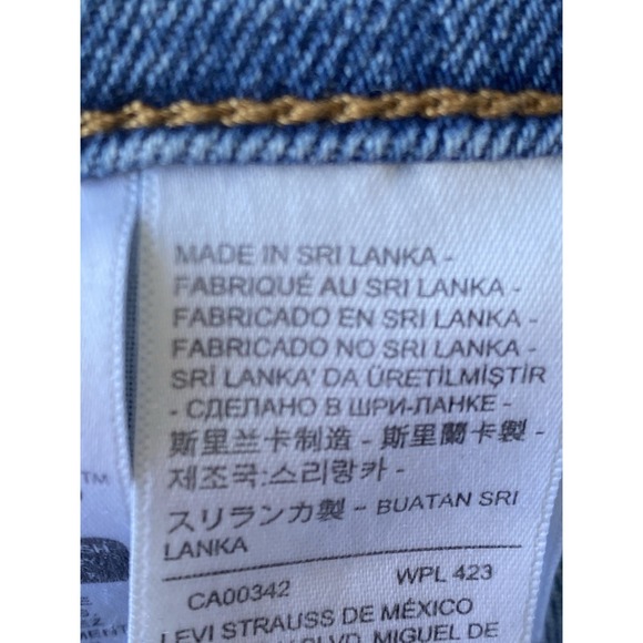 Levi's Wedgie Straight Jeans Womens 27X27 High Rise Snug Hip Thigh Buttonfly - Picture 7 of 8